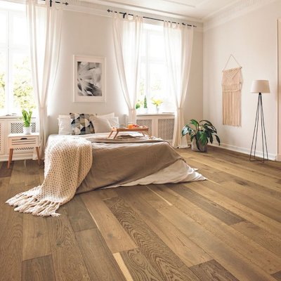 hardwood flooring in a lowell bedroom